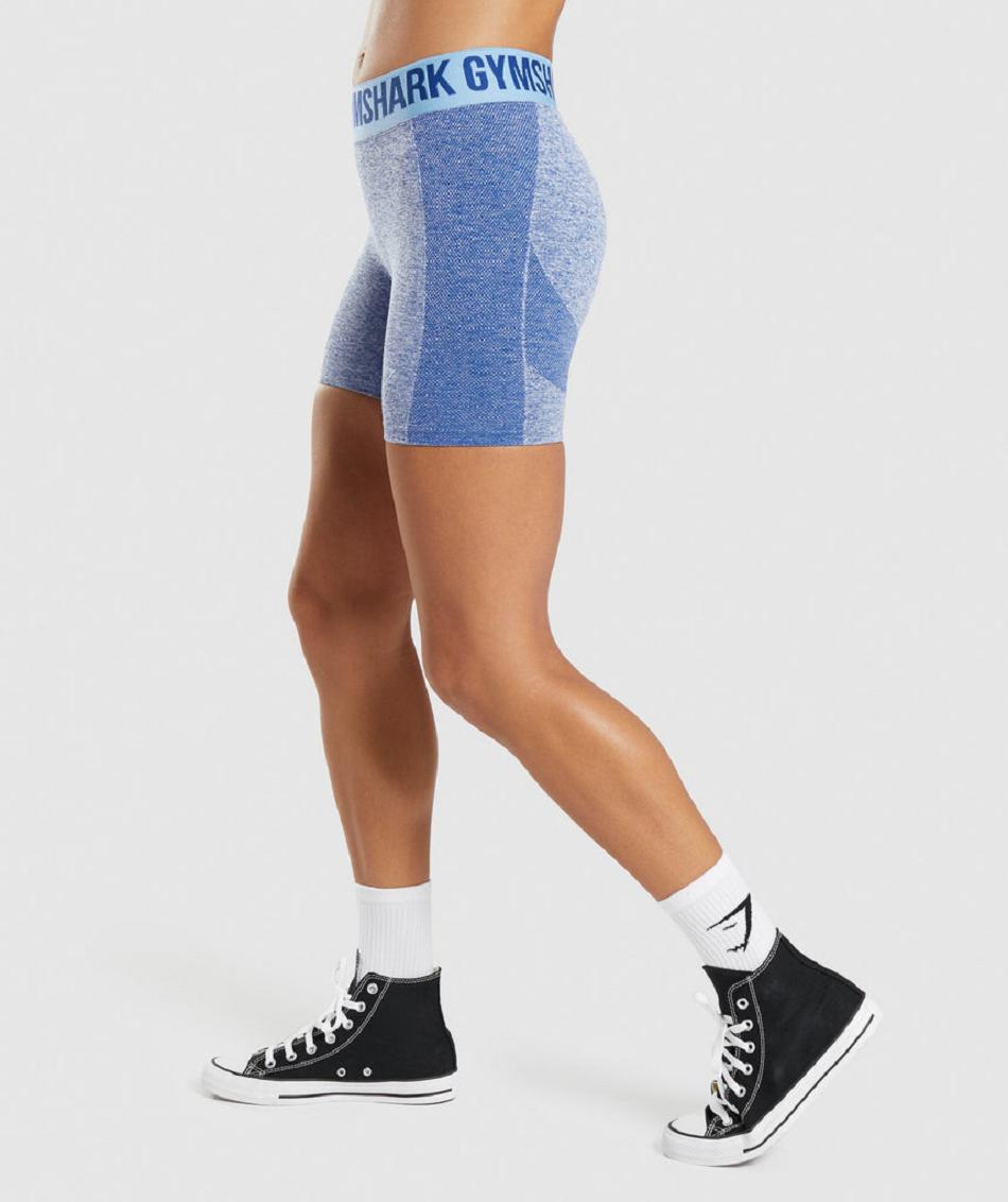 Pantalones Cortos Gymshark Flex Mujer Azules | CO 2677XYU